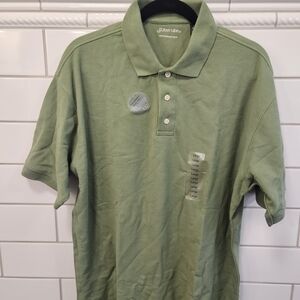 St. John's Bay Men's Light Olive Green Polo